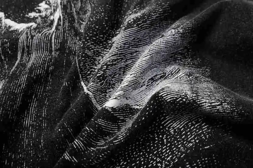 Vintage Graphic Washed Cotton Streetwear Tee Charcoal - Gallery Image 8 - Detailed View