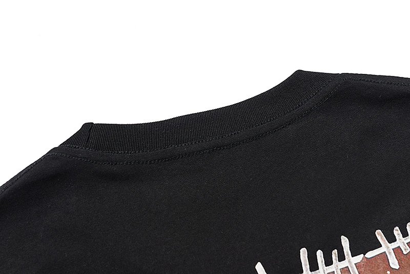 Streetwear Graphic Cotton T-Shirt Unisex Retro Black White - Gallery Image 10 - Detailed View