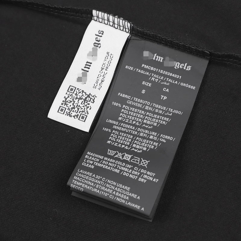 22SS Gothic Crystal Letter Oversized T-Shirt Ebony Black - Gallery Image 8 - Detailed View