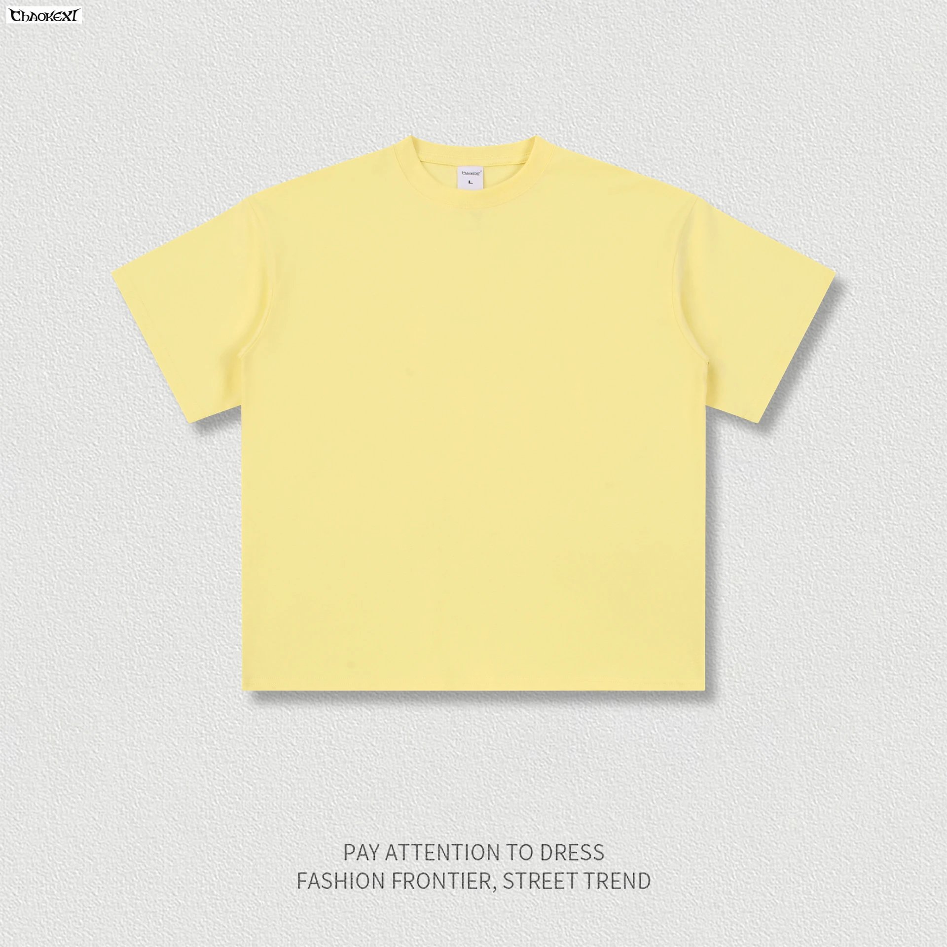 Oversized Cotton Tee Casual Summer Top - Ecru - CHAOKEXI - Cnfans - $15.48