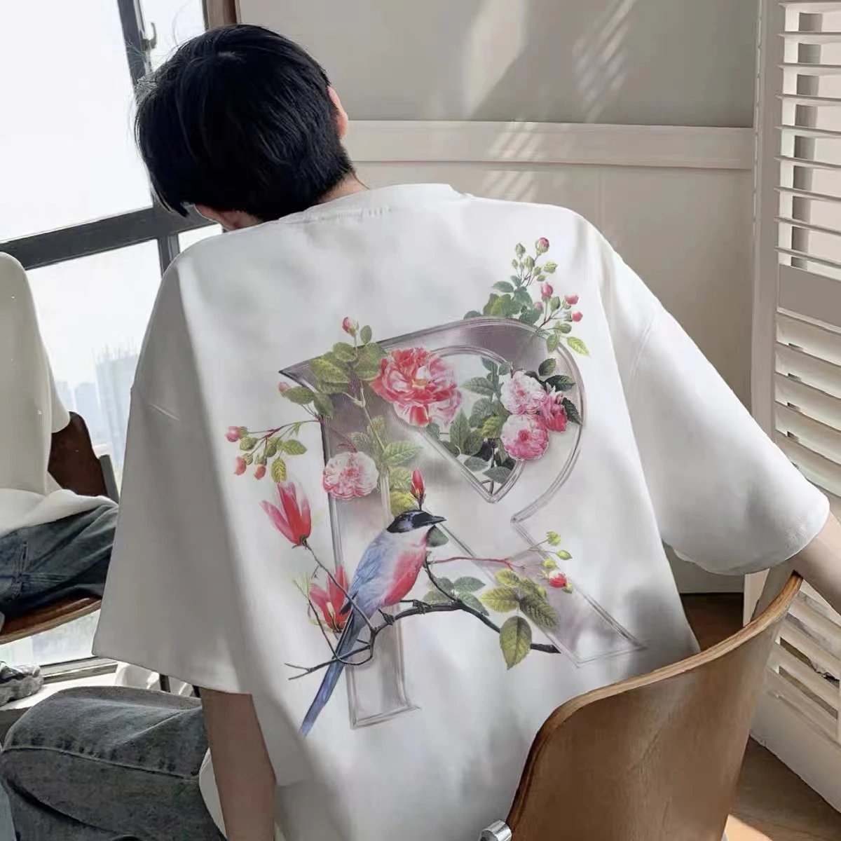 REPRESENT Floral Print T-Shirt Multicolor - Gallery Image 10 - Detailed View