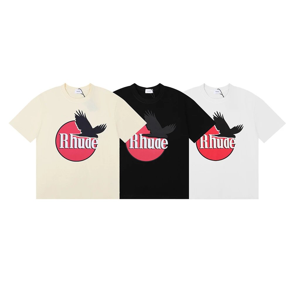 Rhude Black Graphic Tee - High Quality Product Image - Cnfans