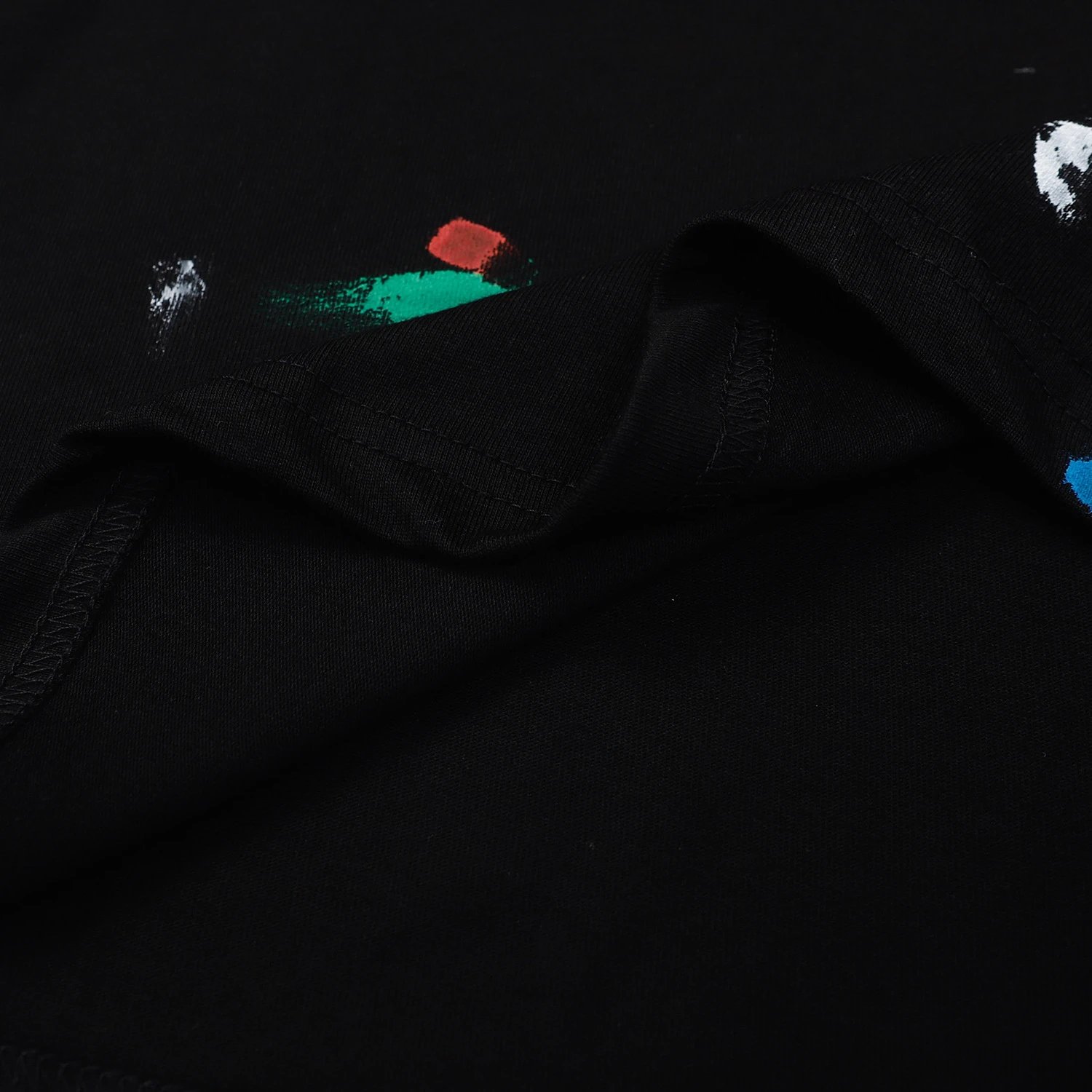 Gallery Dept Splatter Print Tee Black Blue - Gallery Image 7 - Detailed View