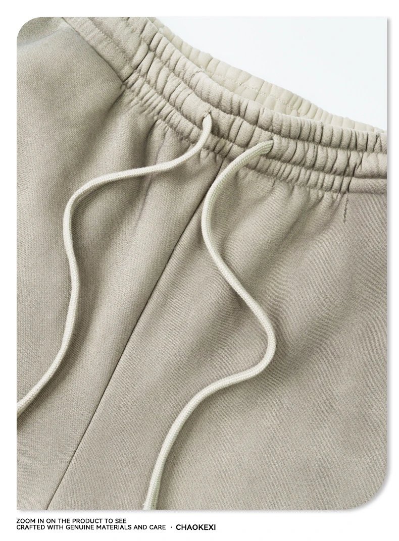 Retro Thick Straight Leg Sweatpants Men's Ash - Gallery Image 11 - Detailed View