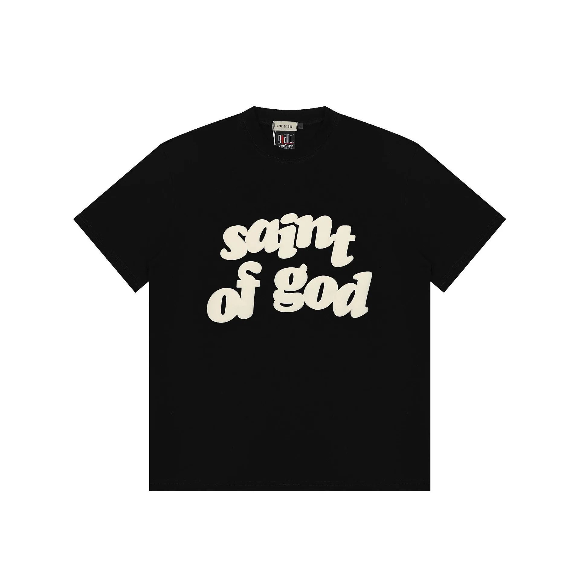 Street Cotton Graphic Tee Unisex Jet Black - Fear of God(FOG） - Cnfans - $21.61