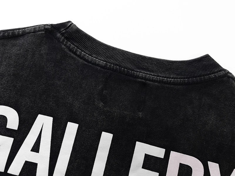 Gallery Dept Black Washed T-Shirt - Gallery Image 5 - Detailed View