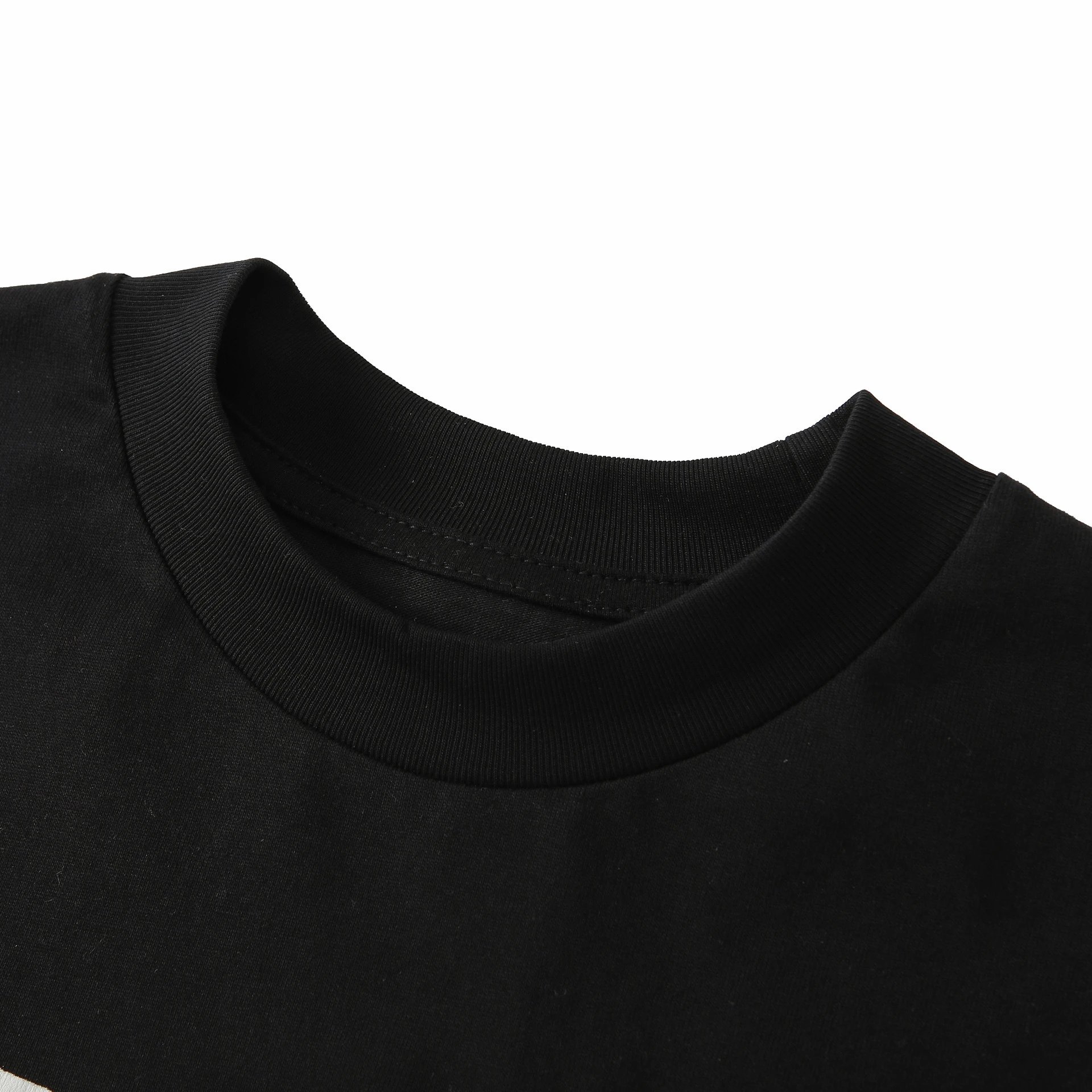Graphic Cotton Tee Ebony - Gallery Image 5 - Detailed View