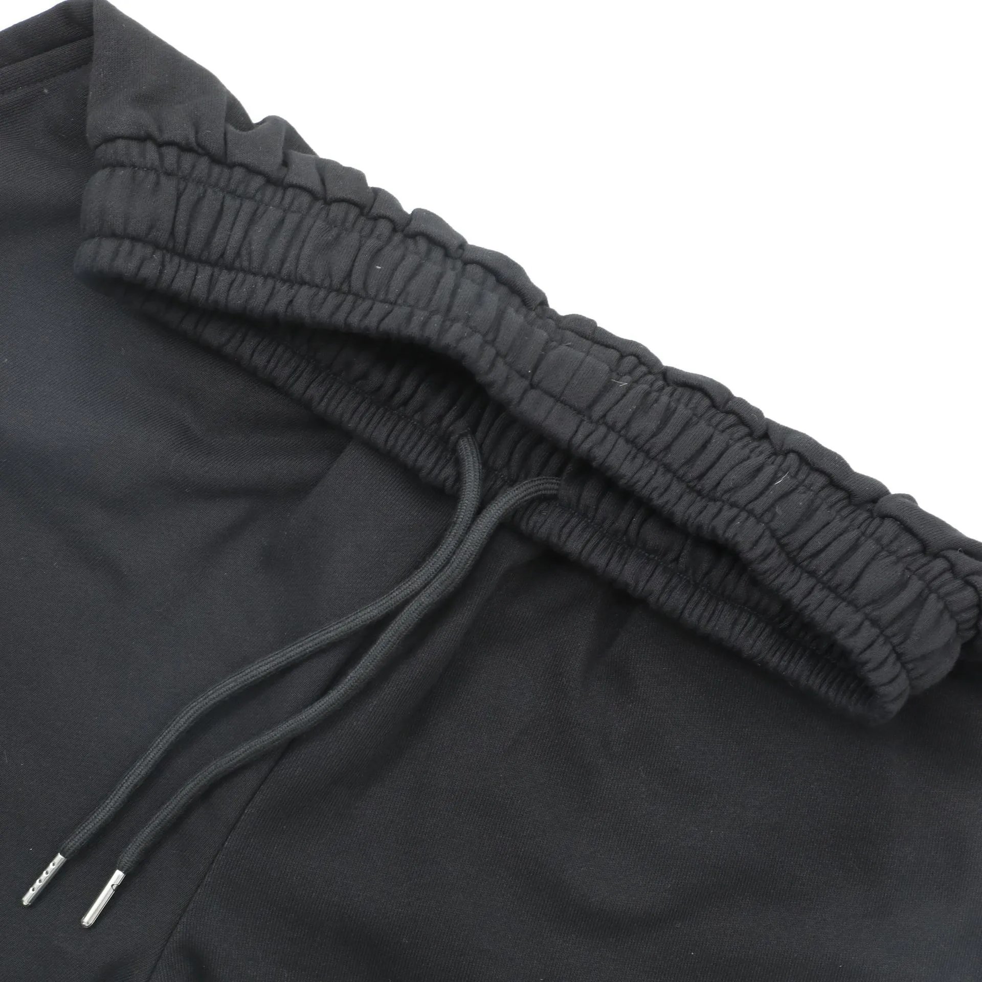 Palm Angels Chalk Lettering Shorts Black - Gallery Image 6 - Detailed View