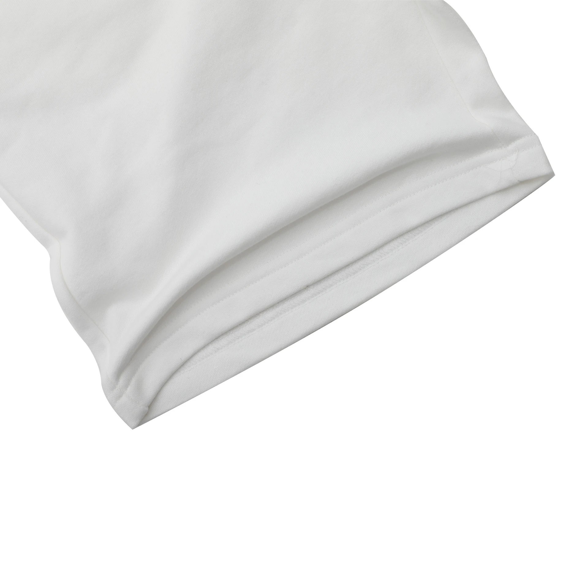 Summer Casual Cotton Men's Shorts, Off-White - Gallery Image 5 - Detailed View