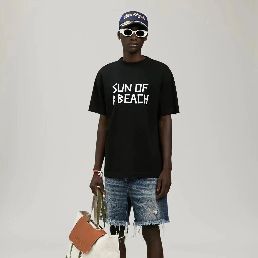 High Street Cotton Graphic Tee Ivory White - Gallery Image 9 - Detailed View