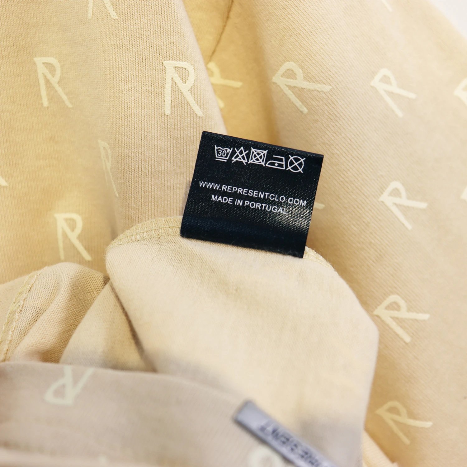 REPRESENT Beige Multi-print Tee - Gallery Image 8 - Detailed View