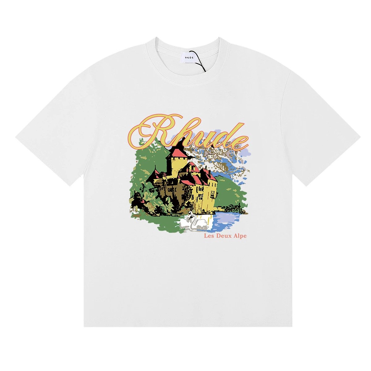Rhude Ski Theme Graphic T-shirt Black - Gallery Image 4 - Detailed View