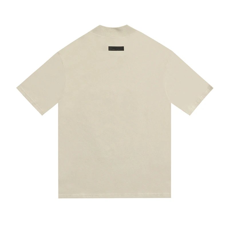 High-Street Flocked Tee in Jet Black - Gallery Image 5 - Detailed View