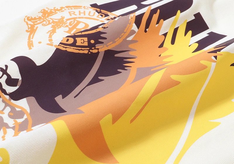 Rhude Faded Bird Print Tee Multicolor - Gallery Image 13 - Detailed View