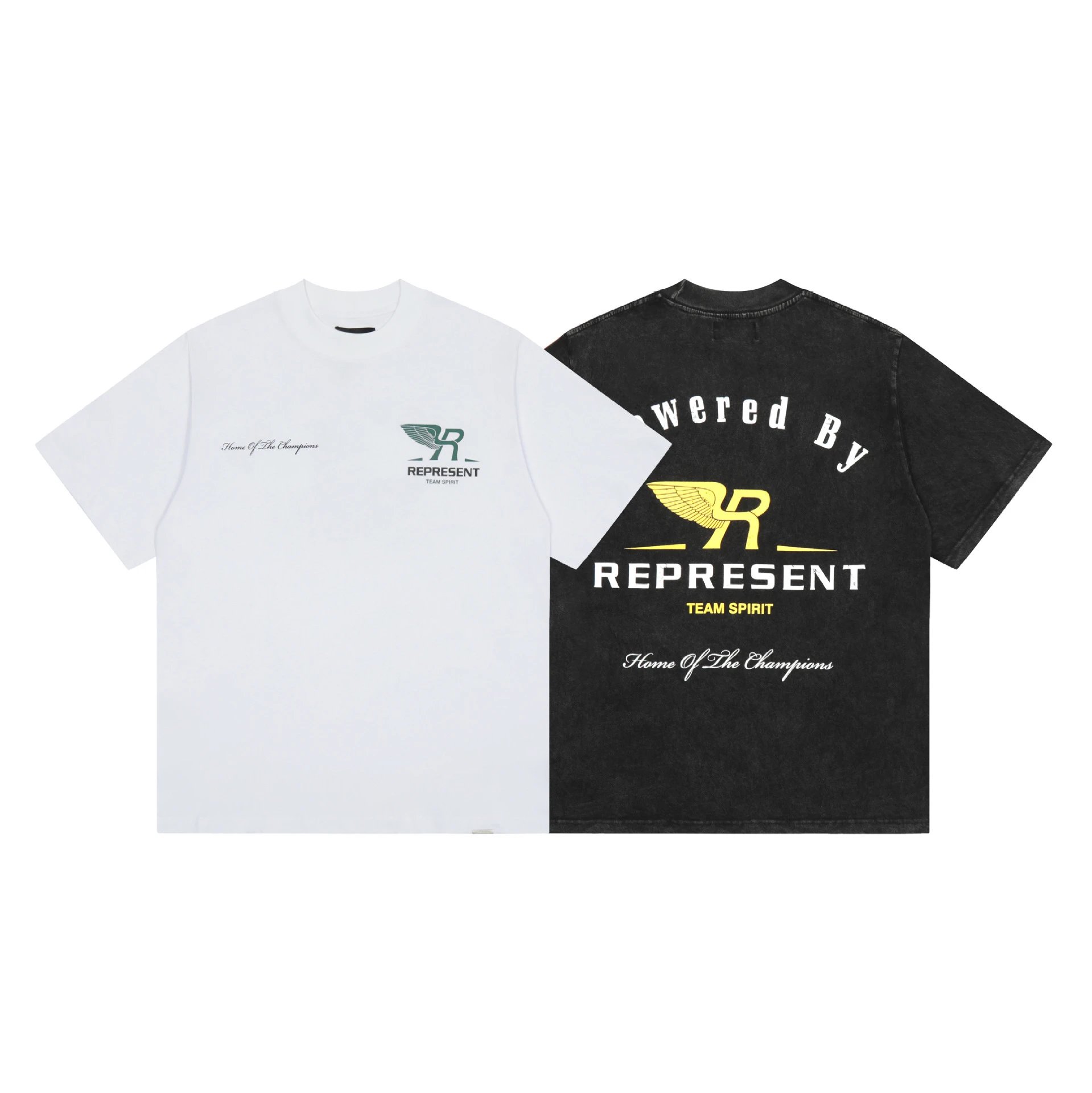 REPRESENT Wing Logo Tee Black - High Quality Product Image - Cnfans