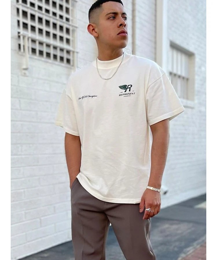 REPRESENT Wing Logo Tee Black - Gallery Image 8 - Detailed View