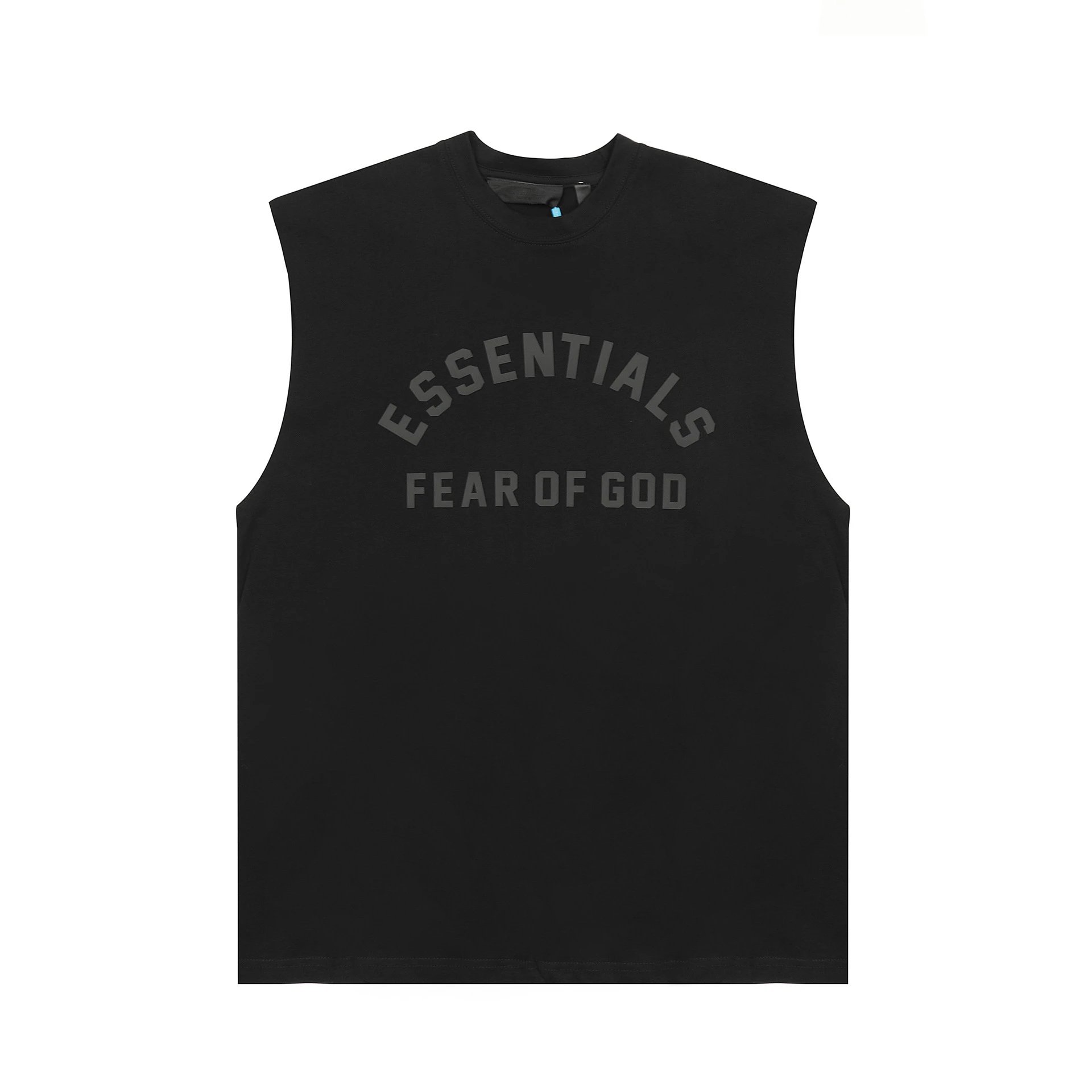 Sleeveless High-Street Tee Onyx - Gallery Image 1 - Detailed View