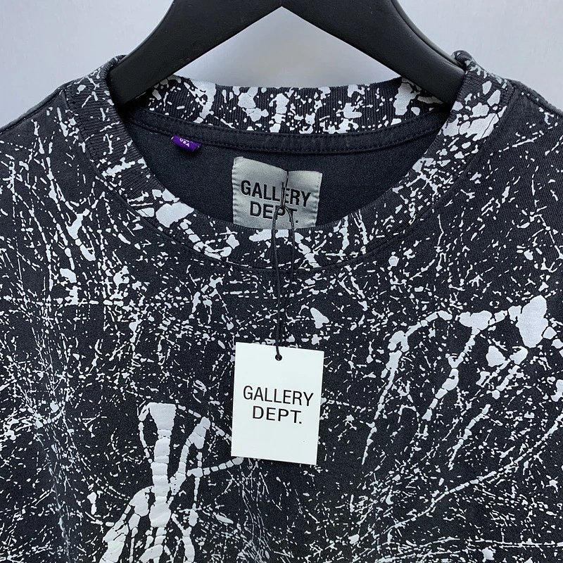 Gallery Dept Black Splatter Tee - Gallery Image 3 - Detailed View