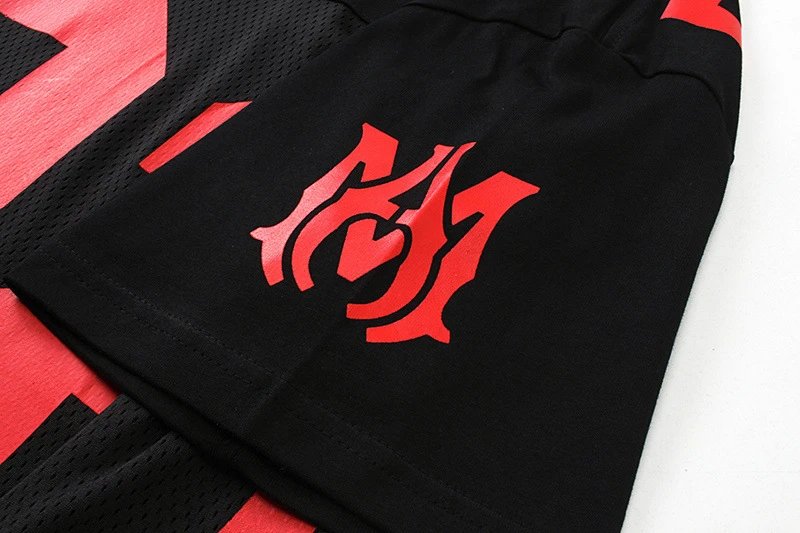 AMIRI Mesh Jersey T-Shirt Multicolor - Gallery Image 13 - Detailed View