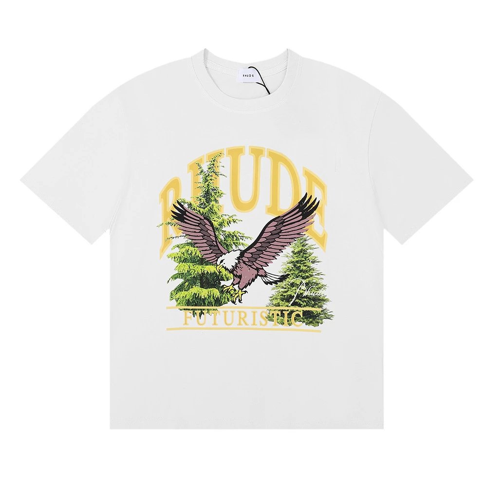Rhude Eagle Graphic Tee Multi - Gallery Image 3 - Detailed View