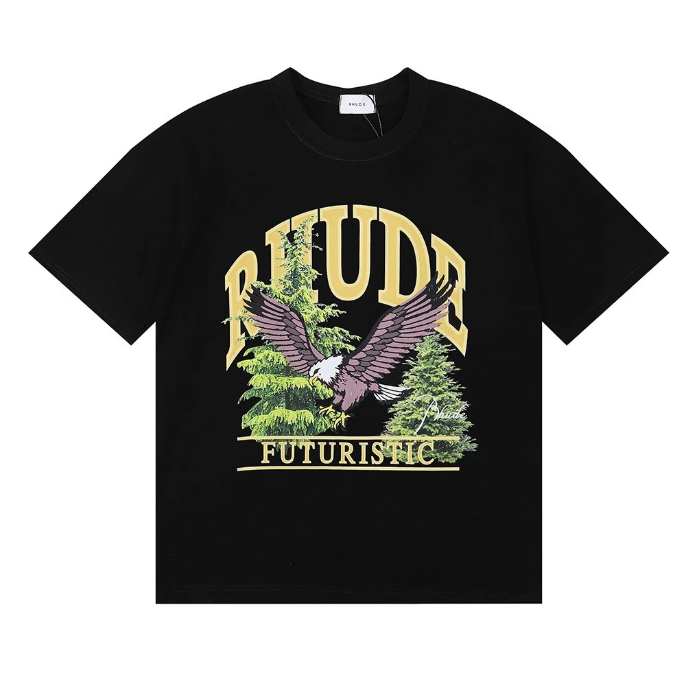 Rhude Eagle Graphic Tee Multi - Gallery Image 5 - Detailed View