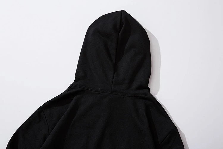 CDG Play Heart Hoodie Black/White - Gallery Image 7 - Detailed View