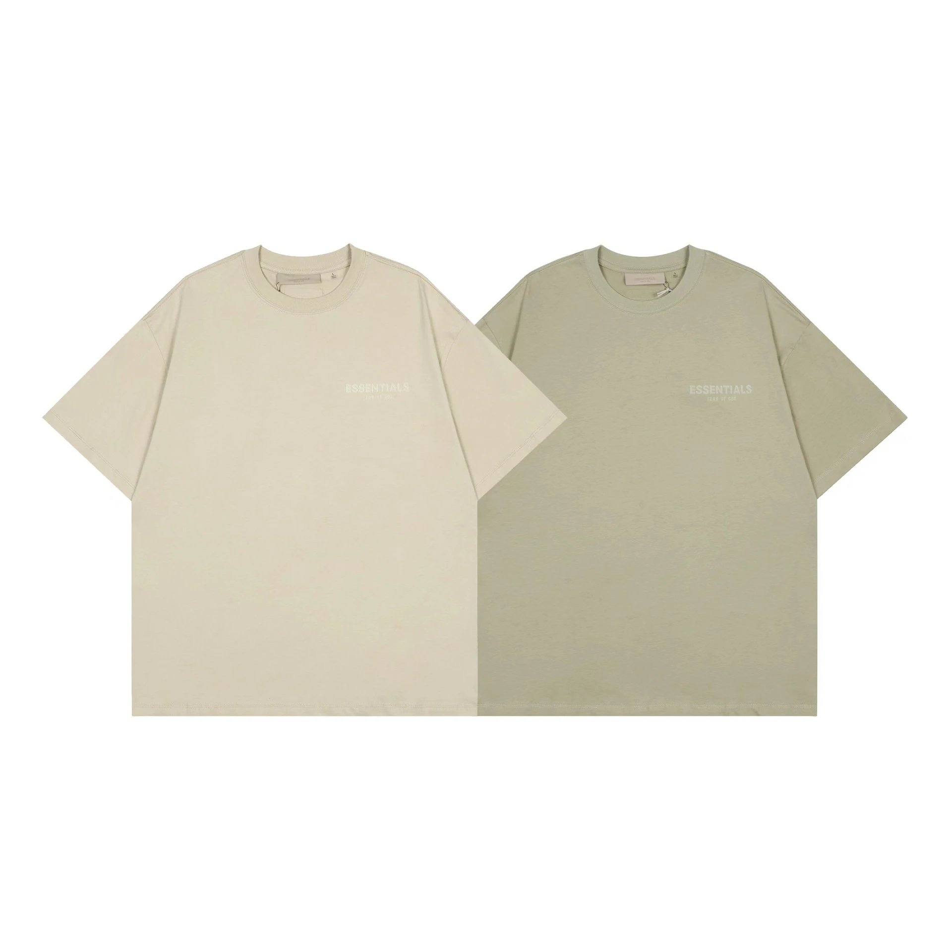 Streetwear Oversized Cotton Tee Sage Green - Gallery Image 1 - Detailed View