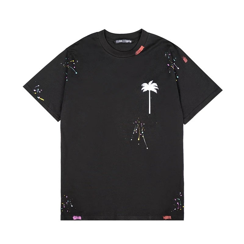 Street Style Palm Tree Tee Ink Black - Gallery Image 4 - Detailed View