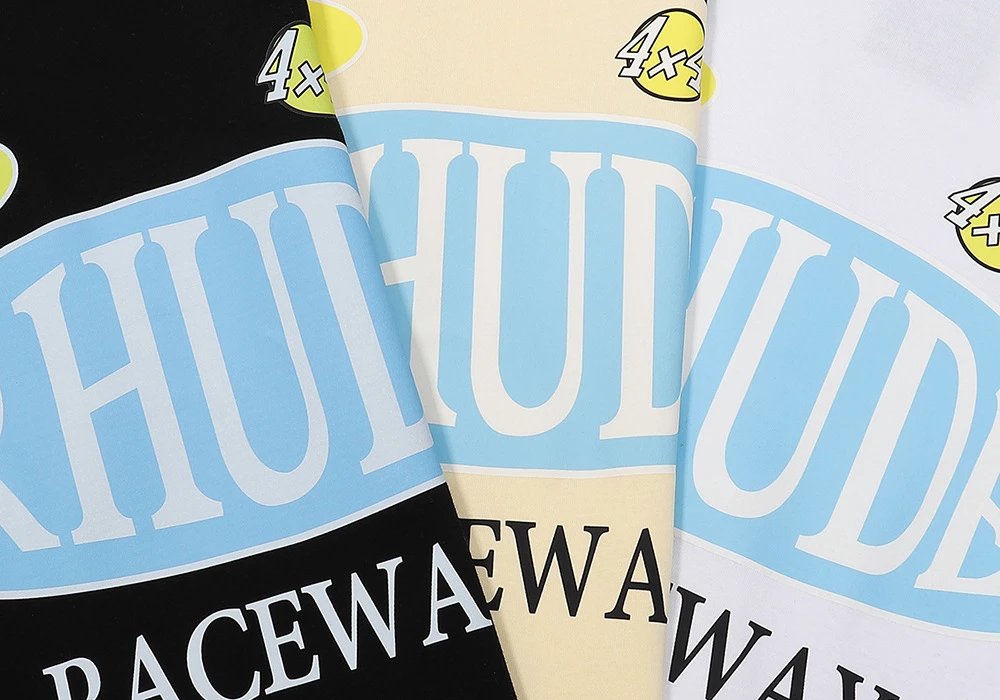 Rhude Raceway Printed Tee Black - Gallery Image 7 - Detailed View