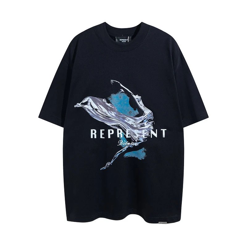 Represent Abstract Print Tee Multicolor - Gallery Image 3 - Detailed View