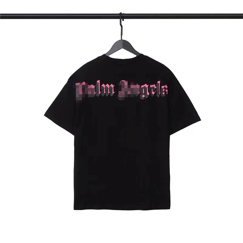 Streetwear Loose Logo Print T-Shirt Midnight Black - Palm Angels - Cnfans - $21.29