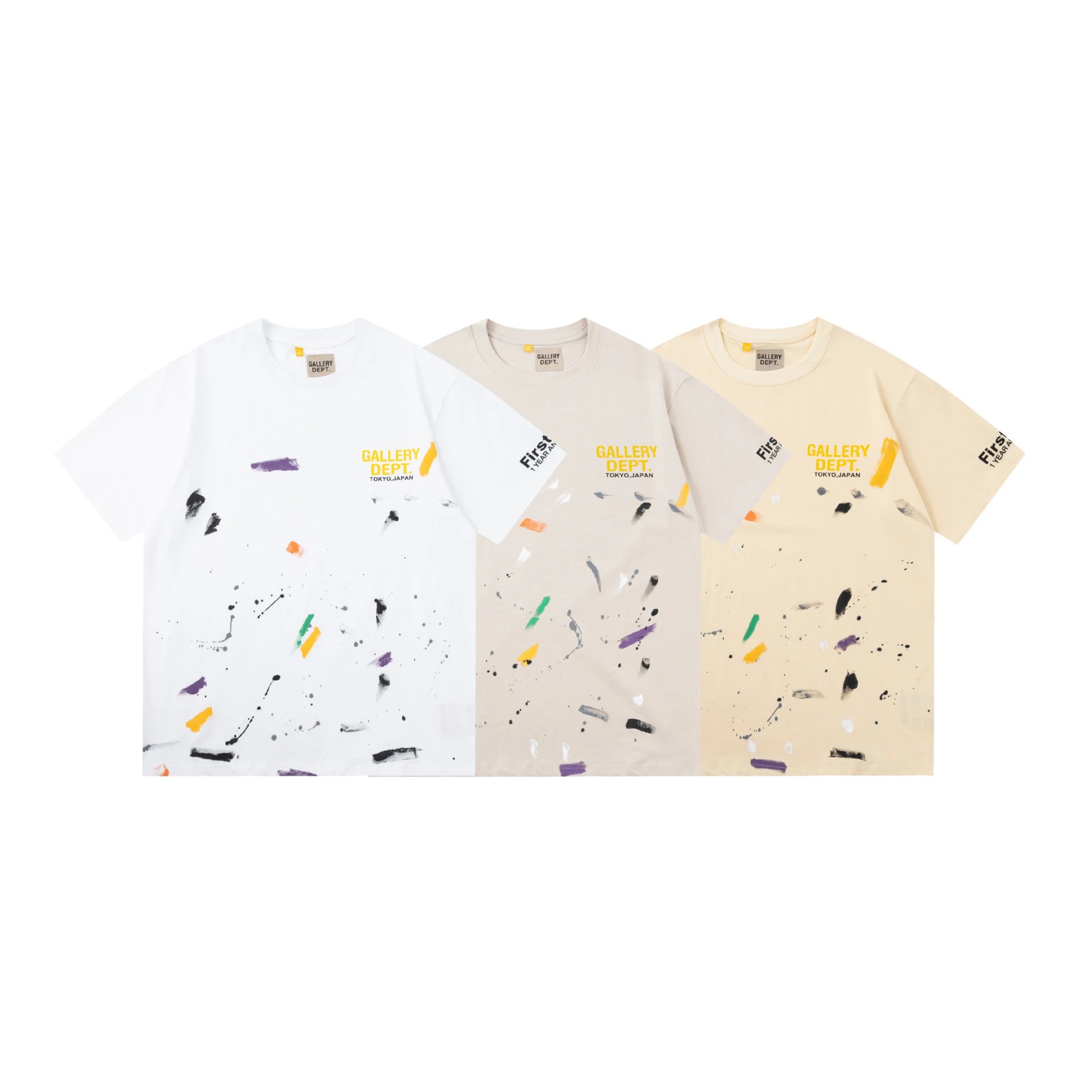 Gallery Dept Colorful Print Tee Multicolor - Gallery Dept - Cnfans - $23.03