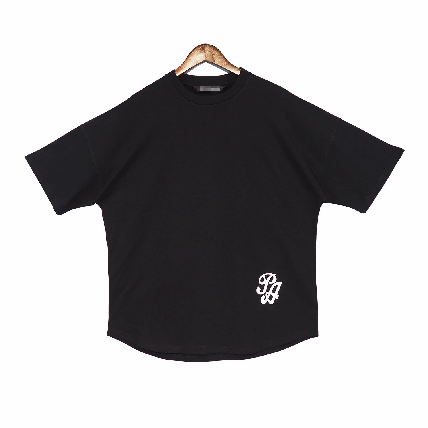 Streetwear Oversized Drop Shoulder Tee Azure Blue - Gallery Image 5 - Detailed View