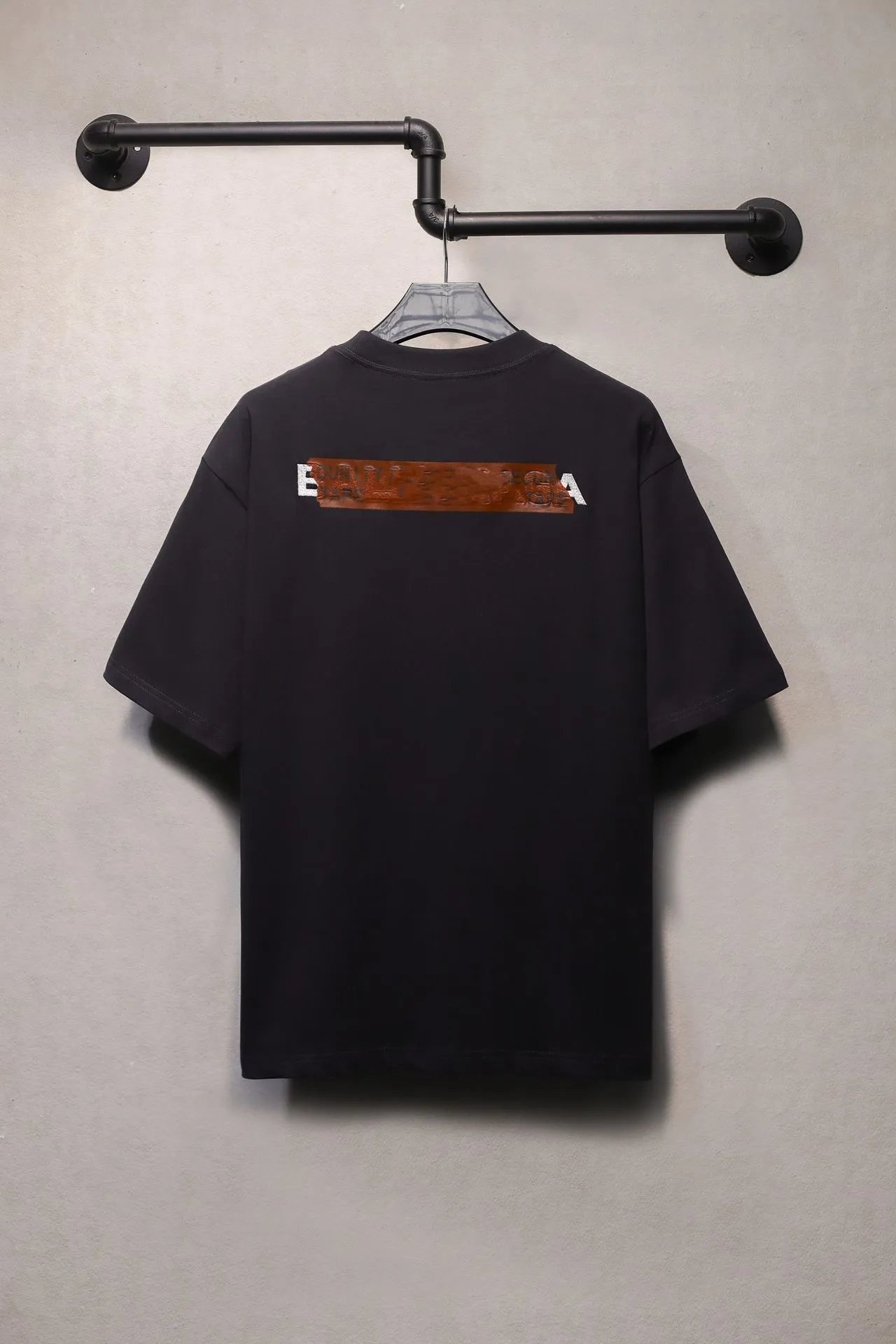 Casual Cotton Blend Short Sleeve Tee - Midnight Black - Balenciaga - Cnfans - $31.61