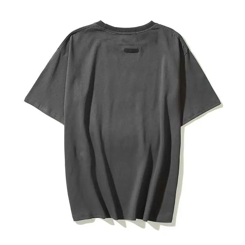 Streetwear Cotton Baseball Tee Charcoal Ivory - Gallery Image 6 - Detailed View