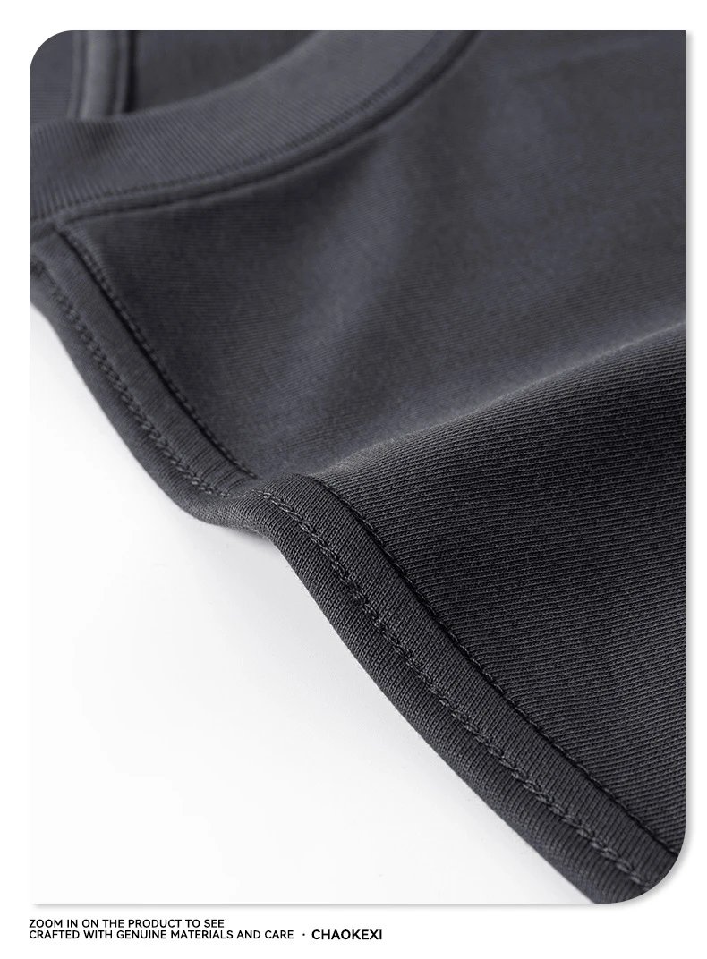 Retro Cotton Boxy T-Shirt Unisex Tee Ecru - Gallery Image 11 - Detailed View