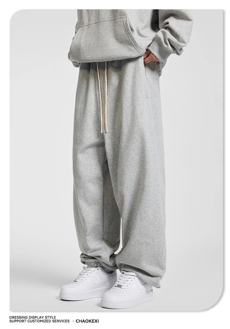 Men's Relaxed Fit Fleece Joggers, Autumn Khaki - Gallery Image 7 - Detailed View