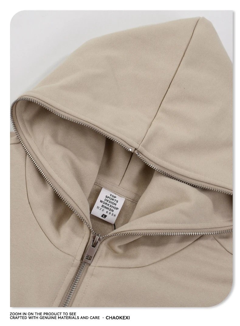 CHAOKEXI Heavyweight Zip Hoodie Multicolor - Gallery Image 13 - Detailed View