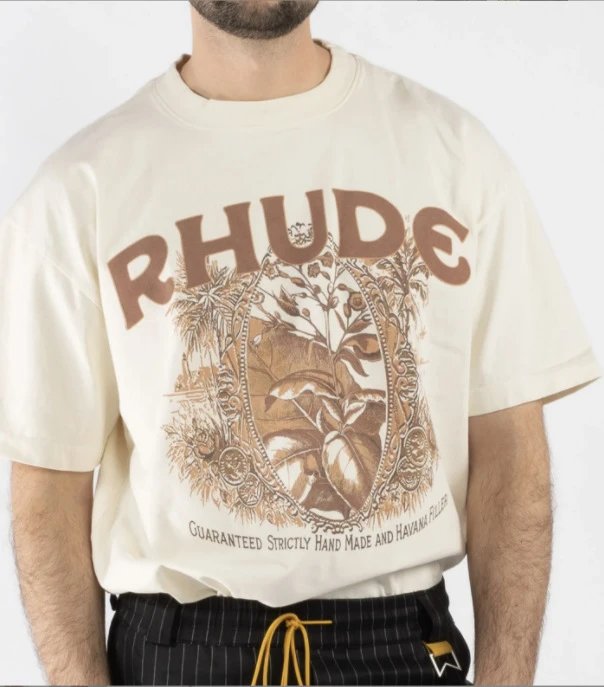 Rhude Wheat Print T-Shirt Multi-color - Gallery Image 8 - Detailed View