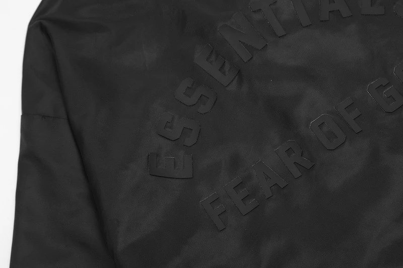 Fear of God Coach Jacket Black - Gallery Image 6 - Detailed View