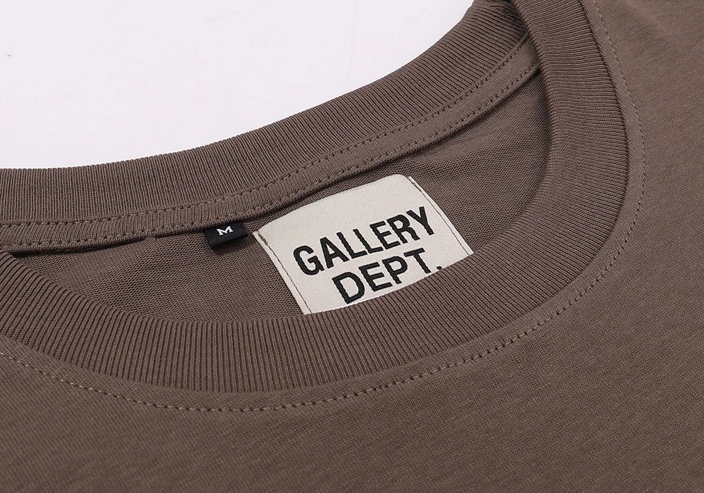 Gallery Dept Logo T-Shirt Brown - Gallery Image 7 - Detailed View