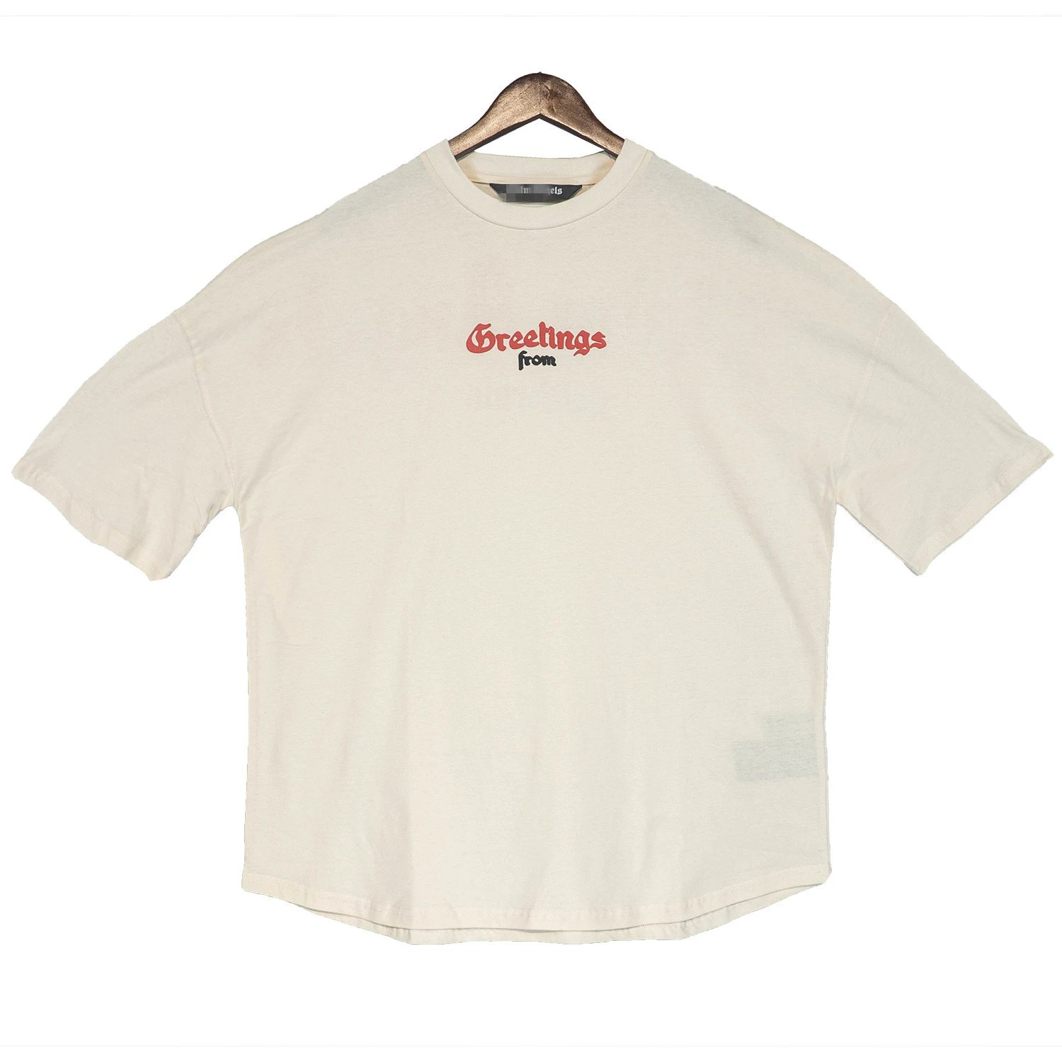High Street Cotton Graphic Tee Ivory - Gallery Image 2 - Detailed View