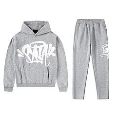 Street Style Cotton Hoodie Sweatpants Set Unisex- Gray - Syna World(Syna) - Cnfans - $47.65