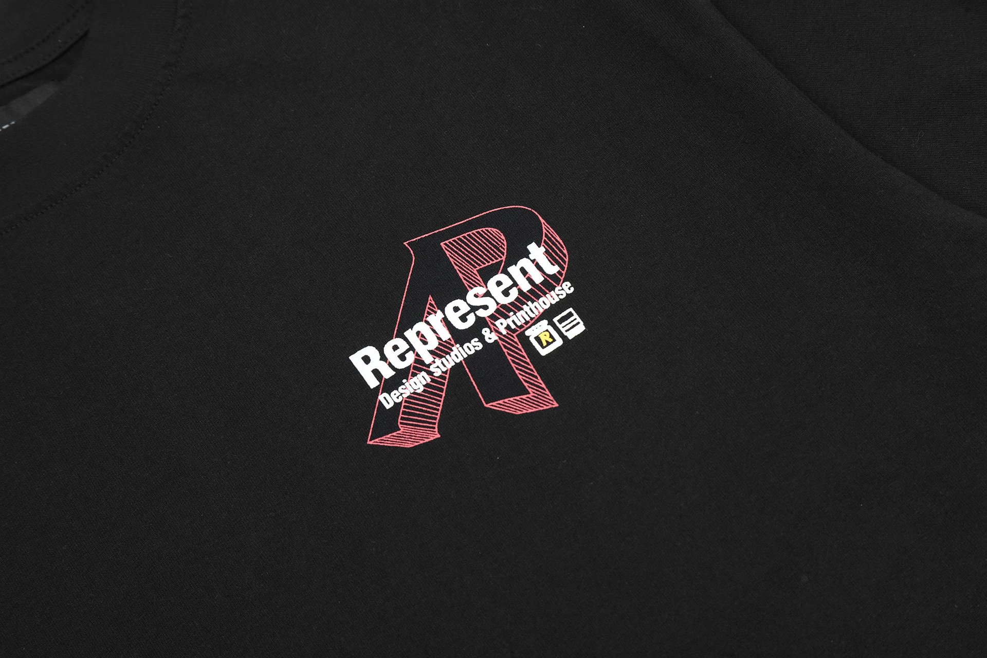 Represent Graphic Tee Black - Gallery Image 13 - Detailed View