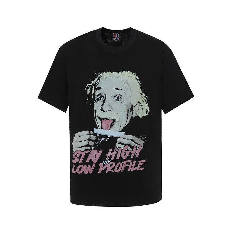 Hip Hop Abstract Graphic Tee Noir - Related Product - Cnfans