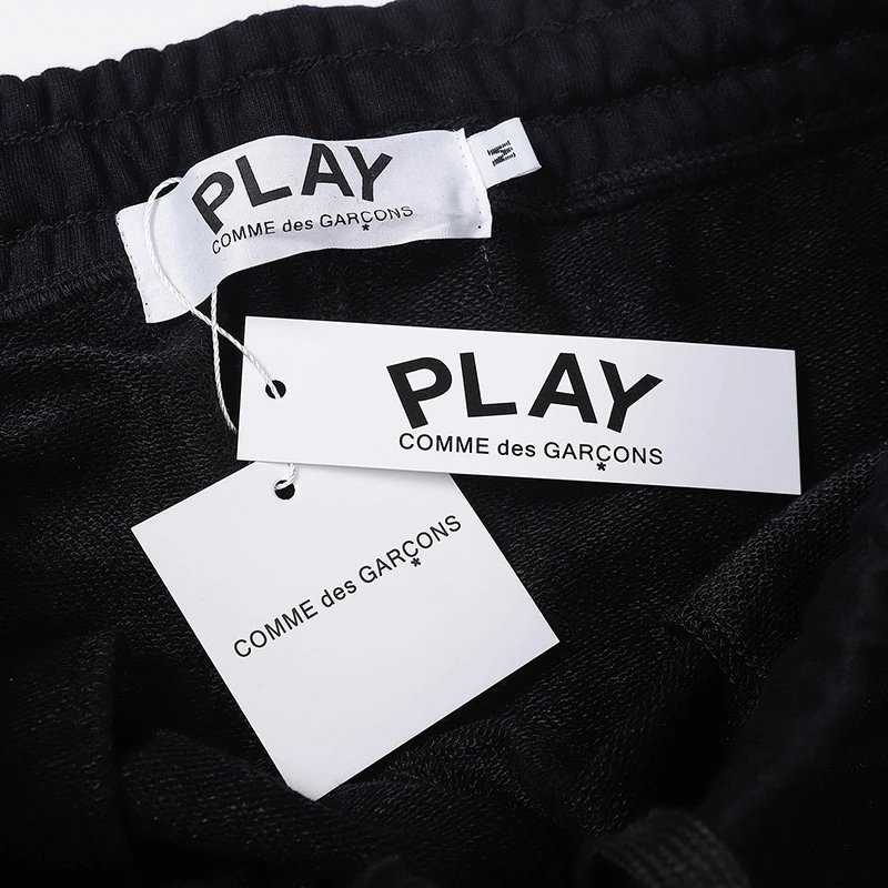 CDG Play Relaxed Pants Black - Gallery Image 6 - Detailed View