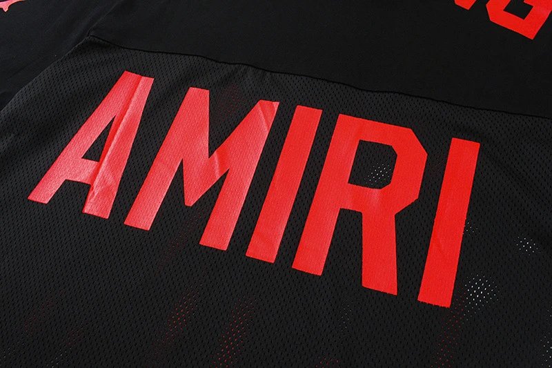 AMIRI Mesh Jersey T-Shirt Multicolor - Gallery Image 8 - Detailed View