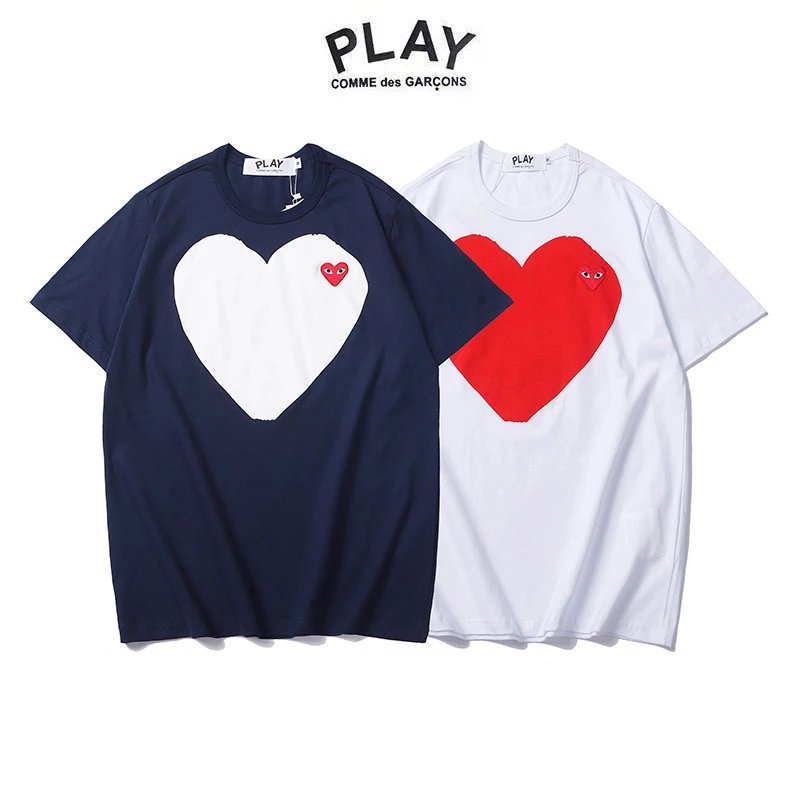 Comme des Garçons PLAY T-Shirt Navy - High Quality Product Image - Cnfans