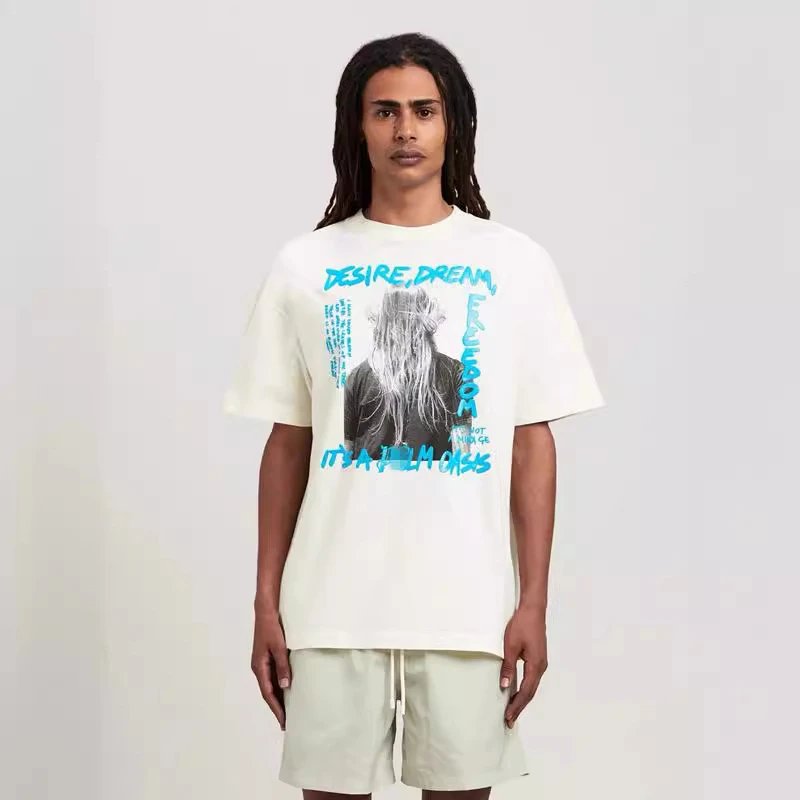 Palm Angels Graphic Print T-Shirt White - Gallery Image 9 - Detailed View