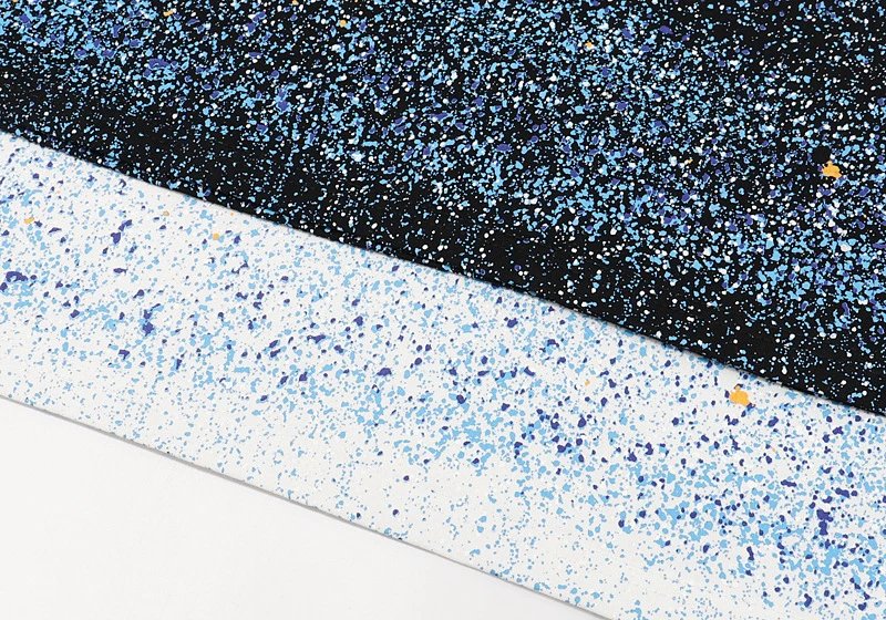 Amiri Paint Splatter Tee Black White - Gallery Image 8 - Detailed View